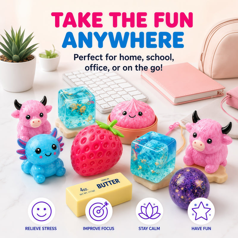 Squishy Fun Box Dreamy Edition Slow Return Squishies 8 PCS