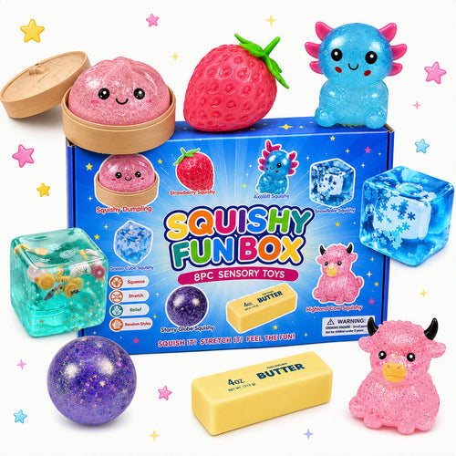 Squishy Fun Box Dreamy Edition Slow Return Squishies 8 PCS