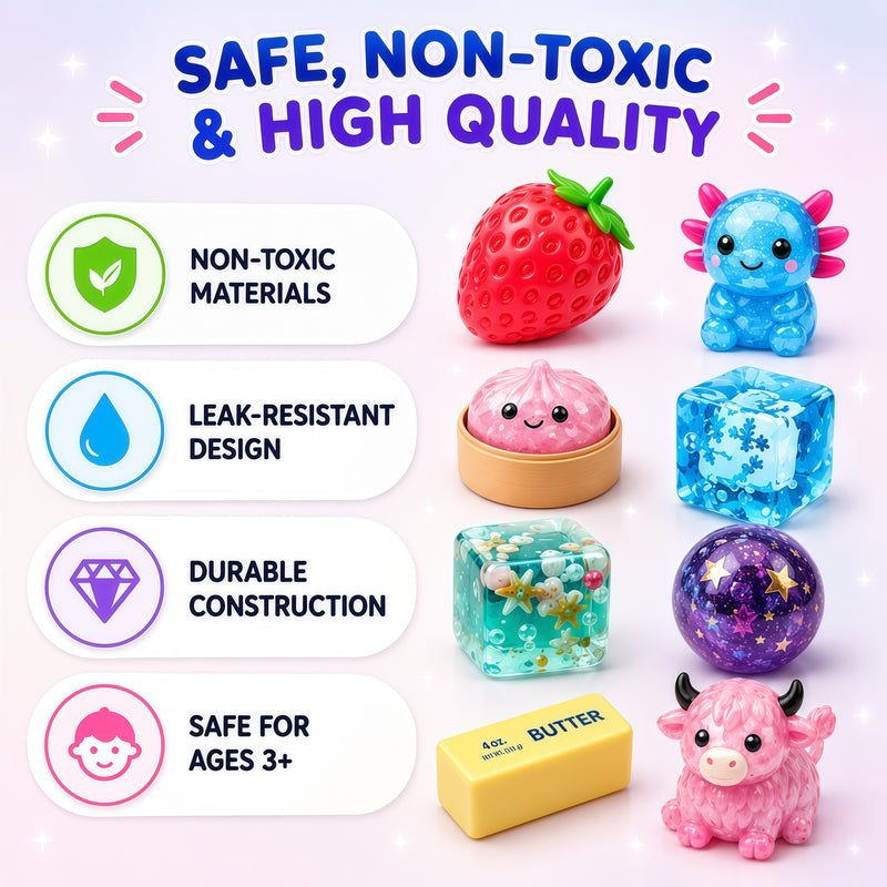Squishy Fun Box Dreamy Edition Slow Return Squishies 8 PCS