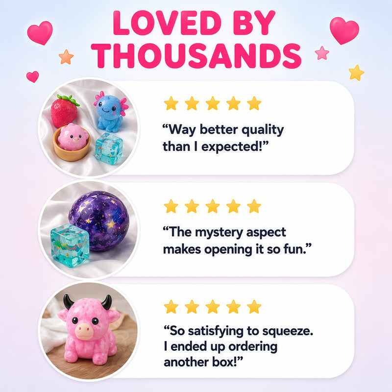 Squishy Fun Box Dreamy Edition Slow Return Squishies 8 PCS