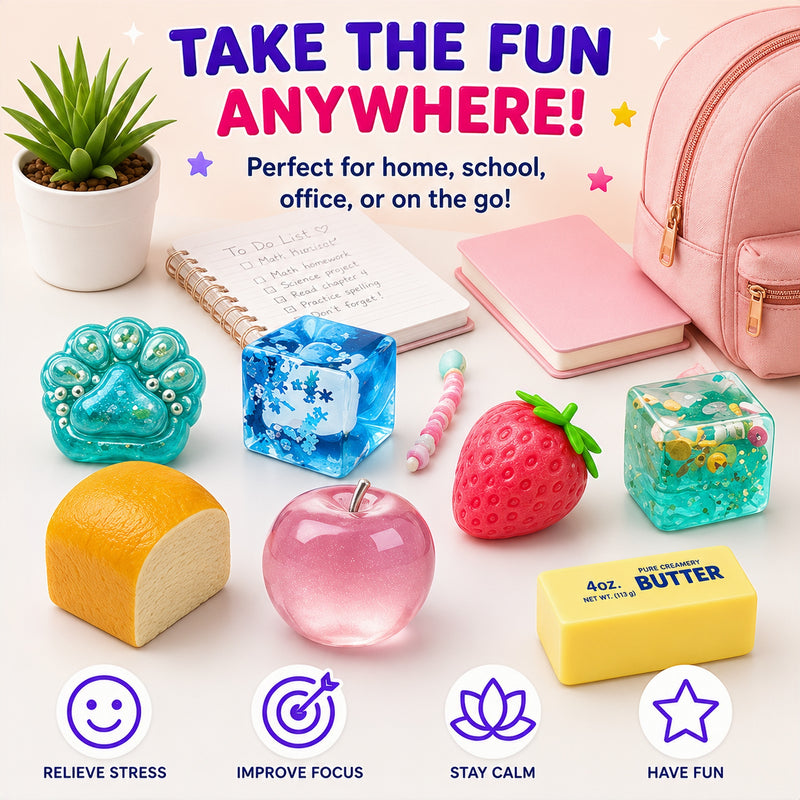 Squishy Fun Box Sweet Treat Edition Blind Box 8 Pcs